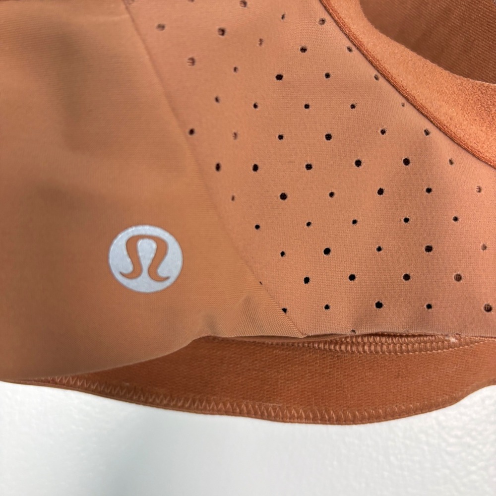 Lululemon Womens‎ Sports Bra 34C Brown Run Times High Support Adjustable Straps - Picture 4 of 12